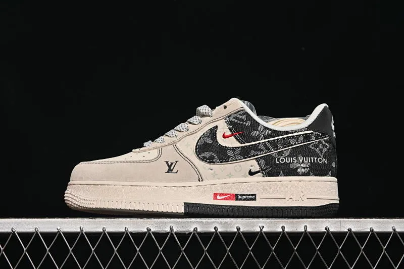 All Categories Nk Air Force 1 Air Force Series Nk Air Force 1 Low Air Force Low Nike Air Force 1'07 Low LV Joint Piggy Denim Beige Air Force One Custom Casual Sneakers MZ9588-803